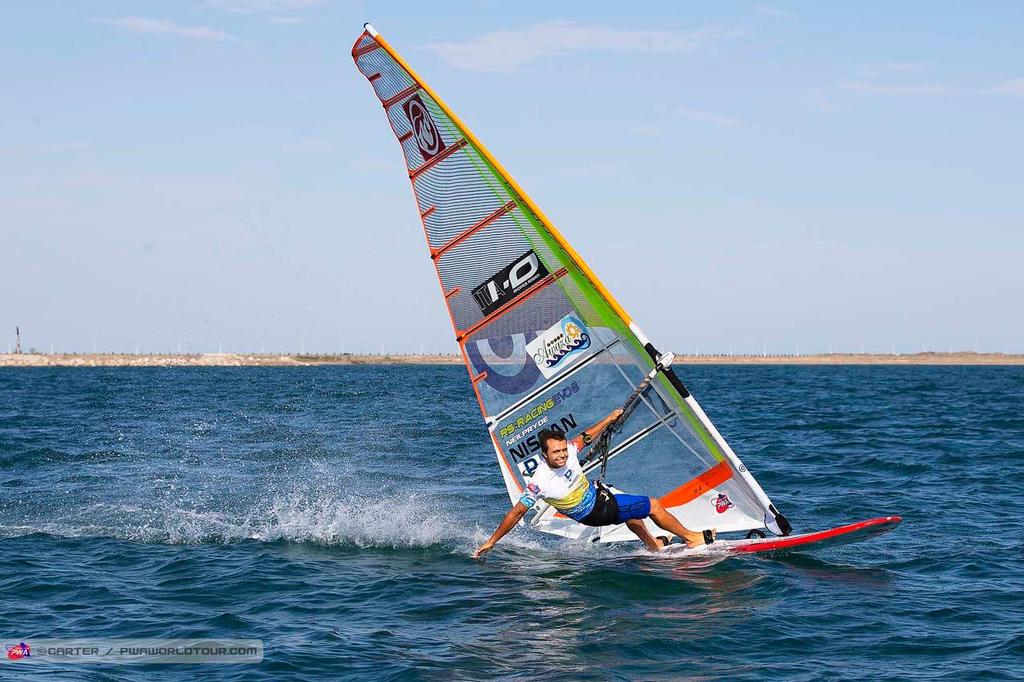 Andrea Rosati - 2014 PWA Awaza World Cup, Day 5 ©  Carter/pwaworldtour.com http://www.pwaworldtour.com/